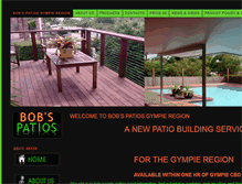 Tablet Screenshot of bobspatios.com.au